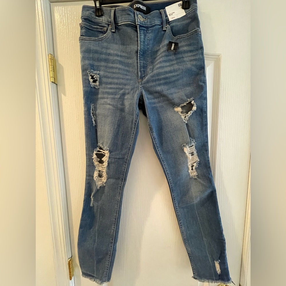 EXPRESS NWT High Rise Ankle Legging Stretch Jeans